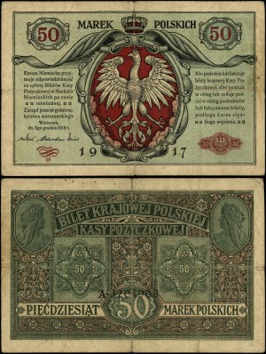 Poland, 50 Polish marks, 9.12.1916