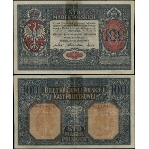 Polsko, 100 polských marek, 9.12.1916, generál A