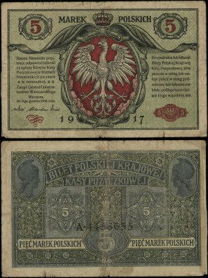 Poland, 5 Polish marks, 9.12.1916