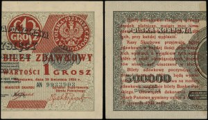 Poland, pass ticket - 1 penny, 28.04.1924