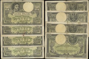 Poland, set: 4 x 500 zloty, 28.02.1919