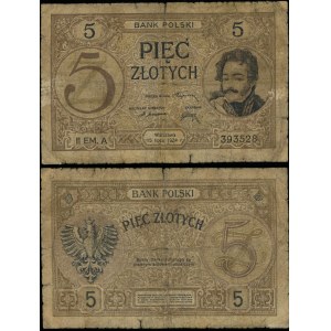 Polska, 5 złotych, 15.07.1924
