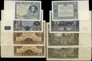 Poland, set of 4 banknotes, 1930-1936