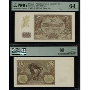 Polska, 10 złotych, 1.03.1940