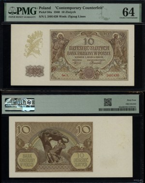 Poland, 10 zloty, 1.03.1940