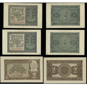 Poland, set of 3 banknotes, 1.08.1941