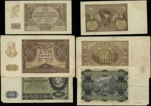 Poland, set of 3 banknotes, 1.03.1940