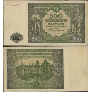 Polska, 500 złotych, 15.01.1946, E
