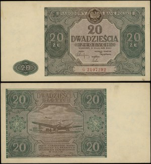 Poland, 20 zloty, 15.05.1946