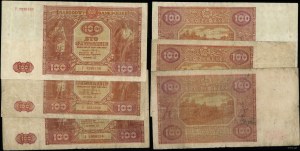 Poland, set: 3 x 100 zloty, 15.05.1946