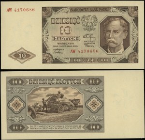 Poland, 10 zloty, 1.07.1948