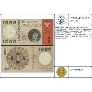 Polska, 1.000 złotych, 29.10.1965
