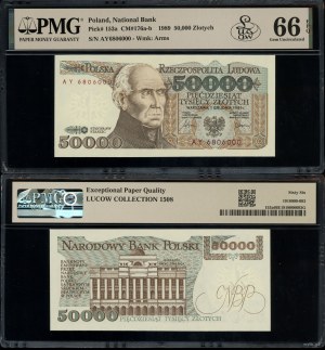 Poland, 50,000 zloty, 1.12.1989