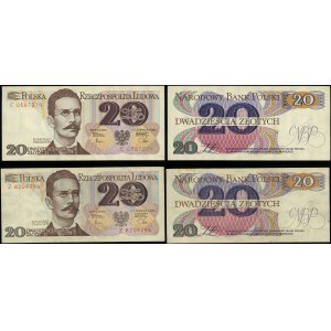Polska, zestaw: 2 x 20 złotych, 1.06.1982, C i Z
