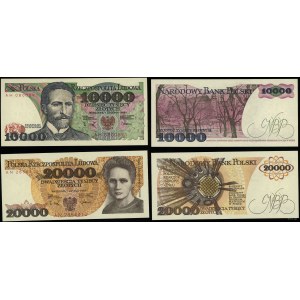 Polska, zestaw: 10.000 i 20.000 złotych, 1988-1989
