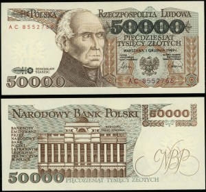 Poland, 50,000 zloty, 1.12.1989