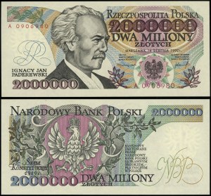 Poland, 2,000,000 zloty, 14.08.1992
