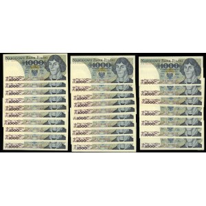 Polska, zestaw: 27 x 1.000 złotych, 1.06.1982