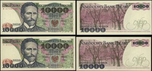 Poland, set: 2 x 10,000 zlotys, 1.02.1987
