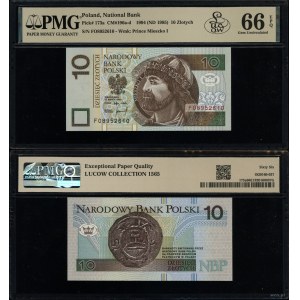 Polska, 10 złotych, 25.03.1994, FO