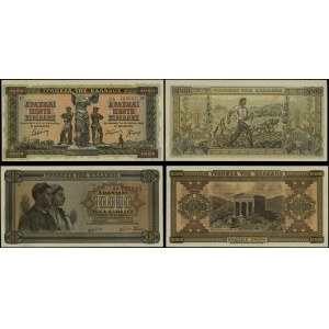 Grecja, zestaw: 5.000 drachm i 10.000 drachm, 20.06.1942 i 29.12.1942