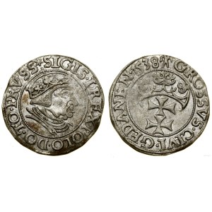 Polska, grosz, 1538, Gdańsk