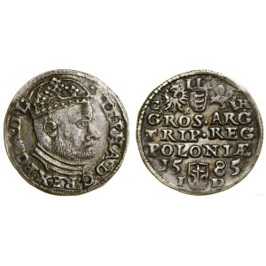 Polska, trojak, 1585, Olkusz