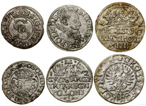 Poland, set of 3 coins, 1592-1622