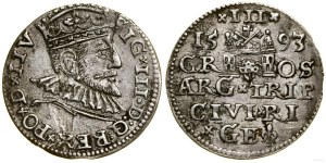Poland, trojak, 1593, Riga