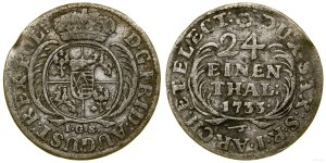 Poland, penny (1/24 of a thaler), 1733 IGS, Dresden