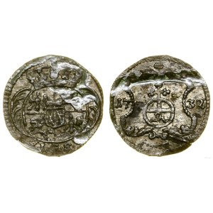 Polska, halerz (fenig), 1732 IGS, Drezno