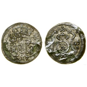 Polska, halerz (fenig), 1747 FWôF, Drezno
