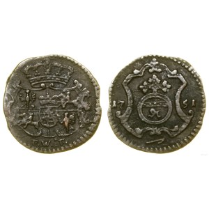 Polska, halerz (fenig), 1751 FWôF, Drezno