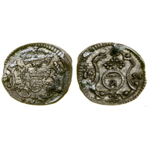 Polska, halerz (fenig), 1754 FWôF, Drezno
