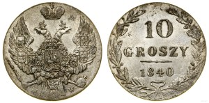 Poland, 10 groszy, 1840 MW, Warsaw