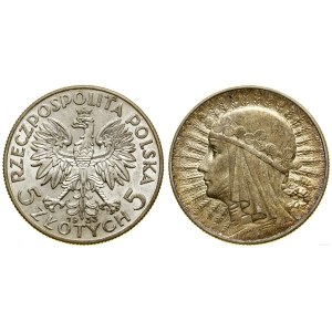 Polsko, 5 zlotých, 1933, Varšava