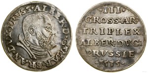 Ducal Prussia (1525-1657), trojak, 1535, Königsberg