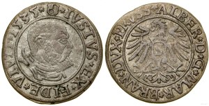 Ducal Prussia (1525-1657), penny, 1535, Königsberg