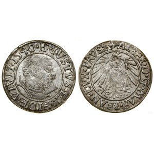Prusy Książęce (1525-1657), grosz, 1540, Królewiec