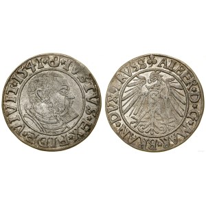 Prusy Książęce (1525-1657), grosz, 1541, Królewiec