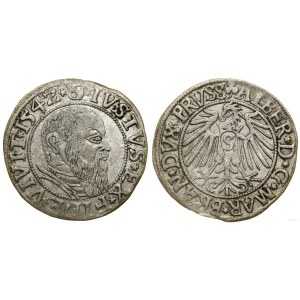 Prusy Książęce (1525-1657), grosz, 1542, Królewiec