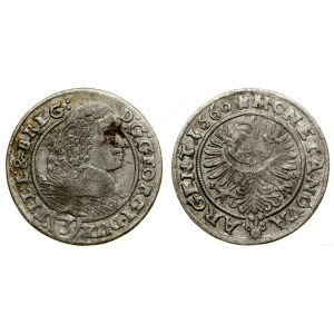 Śląsk, 3 krajcary, 1660 EW, Brzeg