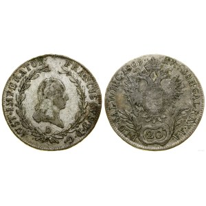 Austria, 20 krajcarów, 1809 D, Salzburg