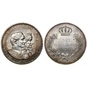 Niemcy, dwutalar pamiątkowy (Vereinsdoppeltaler), 1872 B, Drezno