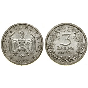Niemcy, 3 marki, 1932 A, Berlin