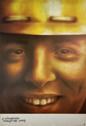 proj. Mieczyslaw BERMAN (1903-1975), With a smile you work better, 1976