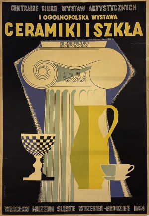 1st National Exhibition of Glass and Ceramics, Silesian Museum, Wrocław, 1954