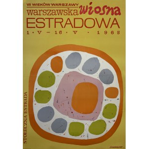 proj. Jan MŁODOŻENIEC (1929-2000), VII wieków Warszawy. Warszawska Wiosna Estradowa, 1965