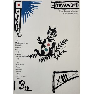 proj. Henryk TOMASZEWSKI (1914-2005), XIII Międzynarodowe Biennale Plakatu, Warszawa, 1990