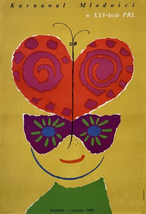 proj. Stefan MAŁECKI (1924-2012), Carnival of Youth in the Twenty-Fifth Anniversary of the Polish People's Republic, 1969